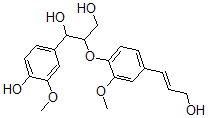 CAS 登录号：1103-58-8， 1-(4-羟基-3-甲氧基苯基)-2-[4-[(E)-3-羟基丙-1-烯基]-2-甲氧基苯氧基]丙烷-1,3-二醇