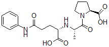 CAS#: 110351-42-3， (2S)-1-[(2S)-2-[[(2S)-1-Hydroxy-1,5-Dioxo-5-(Phenylamino)Pentan-2-Yl]Amino]Propanoyl]Pyrrolidine-2-Carboxylic Acid