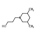 structure of CAS# 110514-23-3, 3-(3,5-Dimethyl-1-Piperidinyl)-1-Propanol;3-(3,5-Dimethylpiperidin-1-yl)propan-1-ol;MFCD08691661