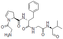 CAS#: 110590-39-1， (2S)-1-(2-Aminoacetyl)-N-[(2R)-1-[[2-[[(2S)-3-Methyl-1-Oxobutan-2-Yl]Amino]-2-Oxoethyl]Amino]-1-Oxo-3-Phenylpropan-2-Yl]-2,3-Dihydropyrrole-2-Carboxamide