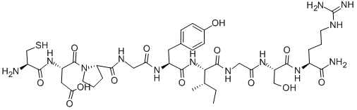 CAS#: 110590-61-9， L-Cysteinyl-L-alpha-Aspartyl-L-Prolylglycyl-L-Tyrosyl-L-Isoleucylglycyl-L-Seryl-L-Argininamide