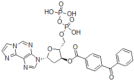 CAS#: 110682-79-6， [(2R,3S,5R)-2-[(Hydroxy-Phosphonooxyphosphoryl)Oxymethyl]-5-Imidazo[2,1-f]Purin-3-Yloxolan-3-Yl] 4-(Benzoyl)Benzoate