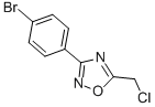 structure of CAS# 110704-42-2, 3-(4-Bromophenyl)-5-(Chloromethyl)-1,2,4-Oxadiazole;3-(4-BROMOPHENYL)-5-(CHLOROMETHYL)-1,2,4-OXADIAZOLE