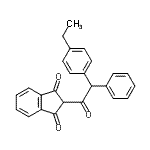 CAS#: 110882-80-9， 2-[2-(4-Ethylphenyl)-2-Phenyl-Acetyl]Indane-1,3-Dione
