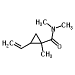 CAS#: 110890-16-9， N,N,1-Trimethyl-2-Vinylcyclopropanecarboxamide