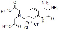 CAS#: 110947-34-7， Dichloro-(3-(methyleneiminodiacetic acid)phenyl-(2',3'-diaminopropionamide))platinum(II)