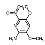 CAS#: 111451-29-7， 3,5-Dimethoxy-6-Nitro-2-Pyridinamine