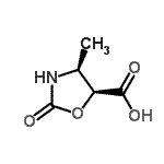 CAS#: 111492-07-0， (4S,5S)-4-Methyl-2-Oxo-1,3-Oxazolidine-5-Carboxylic Acid