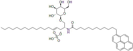 CAS#: 111682-15-6， 12-(1-Pyrenedodecanoyl)Sphingosylgalactosyl-O-3-Sulfate