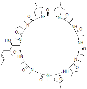 CAS#: 111710-61-3， Meala(6)-Cyclosporin A
