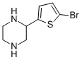结构式 CAS# 111760-29-3, 2-(5-溴-2-噻吩基)-哌嗪