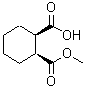 structure of CAS# 111955-05-6, (1R,2S)-2-(Methoxycarbonyl)Cyclohexanecarboxylic Acid;Cis-2-Carbomethoxycyclohexane-1-Carboxylic Acid;MFCD01311242