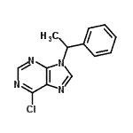 CAS#: 112089-30-2， 6-Chloro-9-(1-Phenylethyl)-9H-Purine