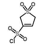 结构式 CAS# 112161-61-2, 2,5-二氢-3-噻吩磺酰氯1,1-二氧化物