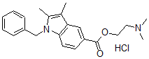 CAS#: 112359-50-9, 2-Dimethylaminoethyl 1-Benzyl-2,3-Dimethylindole-5-Carboxylate Hydrochloride