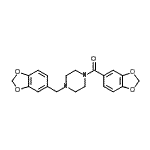CAS#: 112632-96-9， 1,3-Benzodioxol-5-Yl[4-(1,3-Benzodioxol-5-Ylmethyl)-1-Piperazinyl]Methanone