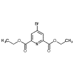 结构式 CAS# 112776-83-7, 二乙基4-溴-2,6-吡啶二羧酸酯