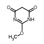 结构式 CAS# 112977-55-6, 2-甲氧基-4,6(1H,5H)-嘧啶二酮