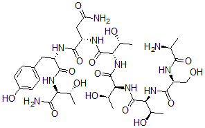 CAS#: 113021-67-3， L-Alanyl-L-seryl-L-threonyl-L-threonyl-L-threonyl-L-asparaginyl-L-tyrosyl-L-Threoninamide