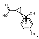 CAS#: 113111-32-3, 1-(4-Methylphenyl)-1,2-Cyclopropanedicarboxylic Acid