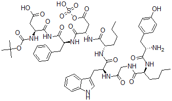 CAS#: 113137-57-8， tert-butyloxycarbonylnorleucine(28,31)-Cholecystokinin (26-33)