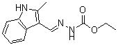 CAS#: 113143-56-9， Ethyl (2E)-2-[(2-Methyl-1H-Indol-3-Yl)Methylene]Hydrazinecarboxylate