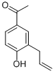 结构式 CAS# 1132-05-4, 1-[4-羟基-3-(2-丙烯-1-基)苯基]-乙酮