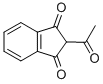 结构式 CAS# 1133-72-8, 2-乙酰基-1,3-茚满二酮
