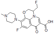 CAS#: 113472-55-2， 9-Fluoro-3-Fluoromethyl-2,3-Dihydro-10-(4-Methyl-1-Piperazinyl)-7-Oxo-7H-Pyrido(1,2,3-De)(1,4)-Benzoxazine-6-Carboxylic Acid