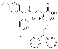 structure of CAS# 113534-16-0, N-[Bis(4-Methoxyphenyl)Methyl]-N2-[(9H-Fluoren-9-Ylmethoxy)Carbonyl]-L-Asparagine