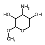 CAS#: 113564-71-9， Methyl 3-Amino-3-Deoxypentopyranoside