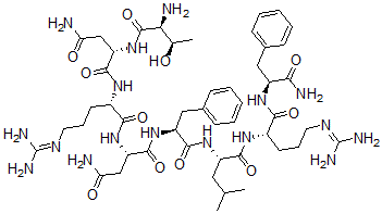 CAS#: 113611-68-0， L-Threonyl-L-asparaginyl-L-arginyl-L-asparaginyl-L-phenylalanyl-L-leucyl-L-arginyl-L-Phenylalaninamide