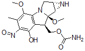 CAS#: 113785-48-1， 8-((Aminocarbonyl)oxy)methyl-4,8a-dimethoxy-1,1a,2,8,8a,8b-hexahydro-7-hydroxy-5-methyl-6-nitrosoazirino(2',3'-3,4)-pyrrolo-(1,2-a)indole