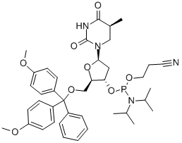 CAS#: 113901-09-0， 5'-O-[Bis(4-Methoxyphenyl)Phenylmethyl]-5,6-Dihydro-Thymidine 3'-[2-Cyanoethylbis(1-Methylethyl)Phosphoramidite]