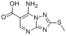 结构式 CAS# 113967-71-8, 7-氨基-2-(甲硫基)-[1,2,4]三唑并[1,5-a]嘧啶-6-羧酸