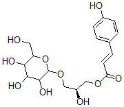 CAS#: 114420-66-5， (E)-3-(4-Hydroxyphenyl)Propenoic Acid (2S)-3-(beta-D-Glucopyranosyloxy)-2-Hydroxypropyl Ester