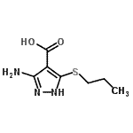 CAS#: 114433-45-3， 3-Amino-5-(Propylsulfanyl)-1H-Pyrazole-4-Carboxylic Acid