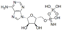 CAS#: 114661-04-0， [[[[(2R,3S,4R,5R)-5-(6-Aminopurin-9-Yl)-3,4-Dihydroxyoxolan-2-Yl]Methoxy-Hydroxyphosphoryl]Oxy-Hydroxyphosphoryl]Amino]Phosphonic Acid