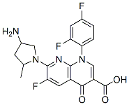 CAS#: 114676-84-5， 7-[(2S,4S)-4-Amino-2-Methylpyrrolidin-1-Yl]-1-(2,4-Difluorophenyl)-6-Fluoro-4-Oxo-1,8-Naphthyridine-3-Carboxylic Acid