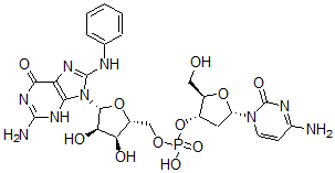 CAS#: 114692-54-5， N-(Deoxycytidylyl-(3'-5')-guanosin-8-yl)aniline