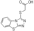 结构式 CAS# 114722-63-3, ([1,2,4]三唑并[3,4-b][1,3]苯并噻唑-3-基硫基)乙酸