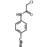 structure of CAS# 114807-80-6, 2-Chloro-N-(4-Cyanophenyl)Acetamide;2-Chloro-N-(4-cyano-phenyl)-acetamide;acetamide, 2-chloro-N-(4-cyanophenyl);MFCD00297053