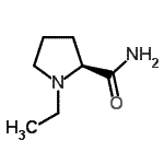 结构式 CAS# 114812-34-9, 1-乙基-L-脯氨酰胺