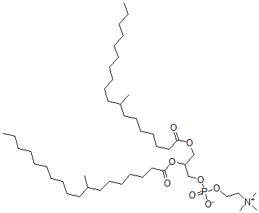 CAS#: 114927-92-3， 2,3-Bis(8-Methyloctadecanoyloxy)Propyl 2-Trimethylazaniumylethyl Phosphate