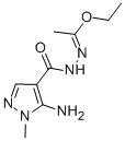 structure of CAS# 114936-20-8, 5-Amino-1-Methyl-1H-Pyrazole-4-Carboxylicacid 2-(1-Ethoxyethylidene)Hydrazide