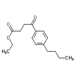 结构式 CAS# 115199-55-8, 乙基4-(4-丁基苯基)-4-氧代丁酸酯