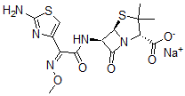 CAS#: 115570-69-9， Sodium (2S,5R,6R)-6-[[(2Z)-2-(2-amino-1,3-thiazol-4-yl)-2-methoxyimino-ethanoyl]amino]-3,3-dimethyl-7-oxo-4-thia-1-azabicyclo[3.2.0]heptane-2-carboxylate