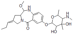 CAS#: 115722-50-4， (8Z)-2-(3,4-Dihydroxy-4,6-Dimethyl-5-Methylaminooxan-2-Yl)Oxy-6-Methoxy-8-Propylidene-6,6a,7,9-Tetrahydro-5H-Pyrrolo[2,1-c][1,4]Benzodiazepin-11-One