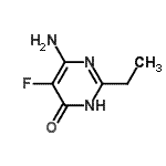 CAS#: 116092-12-7， 6-Amino-2-Ethyl-5-Fluoro-4(1H)-Pyrimidinone