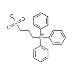 结构式 CAS# 116154-22-4, 3-(三苯基磷酰nio)-1-丙烷磺酸酯